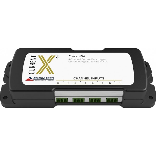 MadgeTech CurrentX Registrador de datos de corriente CC de bajo nivel