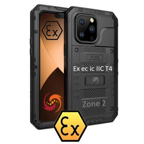 ATEXXO Intrínsicamente Seguro iPhone14 Pro Max ATEX Zona 2