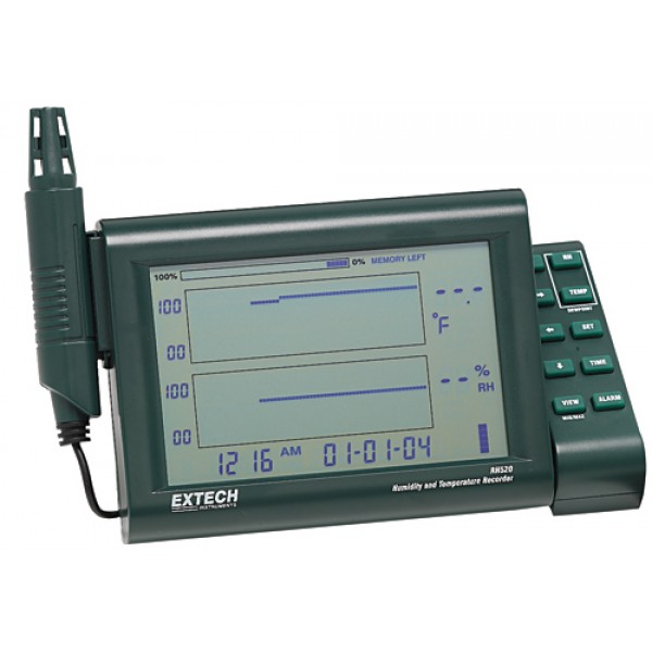 Extech RH 520 Grabadora Digital de Graficas de Humedad y Temperatura