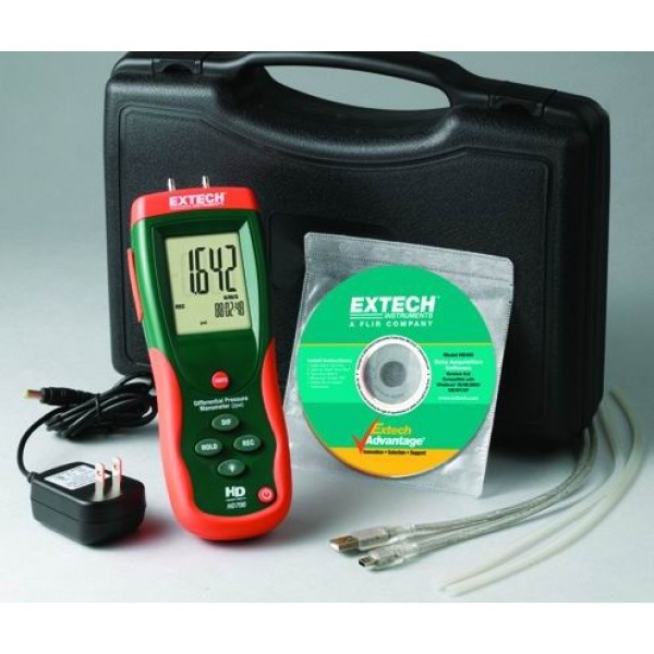 Extech HD750 Manómetro de presión diferencial
